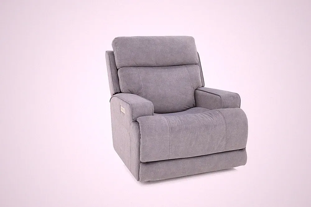 Barcalounger Ashbee Zero Gravity Power Recliner in Arula Dolphin