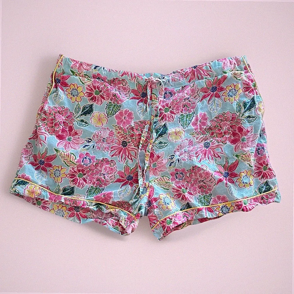 Crafted by Mahogany Pajama Shorts ONLY Womens M Floral Tropical Boho Sleepwear