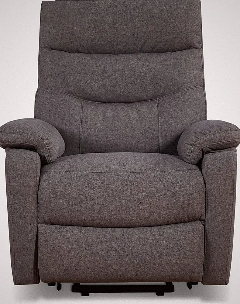 Lyle Modern Lift Chair Recliner in Light Grey Fabric Upholstery