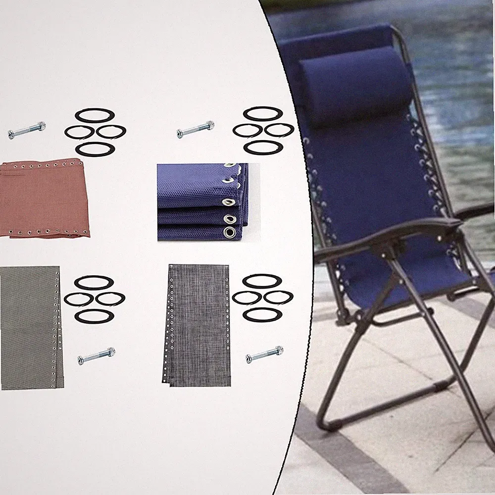 Quick Dry Recliner Replacement Fabric with Ropes and Screws for Outdoor Use