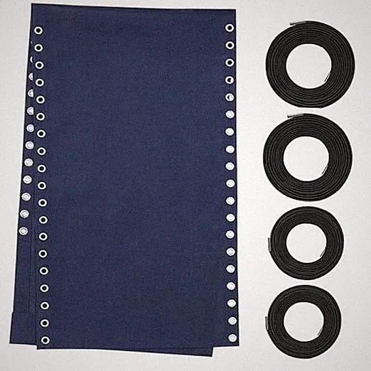 Zero Gravity Chair Replacement Fabric with Bungee Cord Kit, 19 Inch Wide Blue